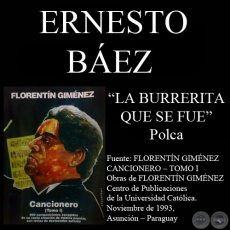 LA BURRERITA QUE SE FUE - Letra: ERNESTO BÁEZ