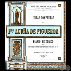 OBRAS COMPLETAS DE FRANCISCO ACUÑA DE FIGUEROA - VOLUMEN I