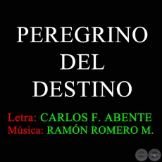 PEREGRINO DEL DESTINO - Letra de  CARLOS FEDERICO ABENTE 