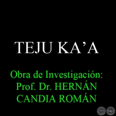 TEJU KAʼA - Obra de Investigación: Prof. Dr. HERNÁN CANDIA ROMÁN