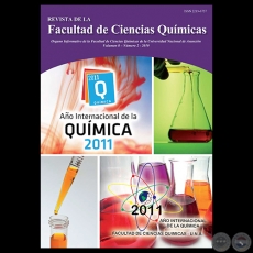 VOLUMEN 8 NÚMERO 2 AÑO 2010 - REVISTA de la FACULTAD de CIENCIAS QUÍMICAS