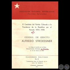 DISCURSO EN CONCENTRACIÓN COLORADA DE VILLARRICA, 1973 - GENERAL DE EJÉRCITO ALFREDO STROESSNER