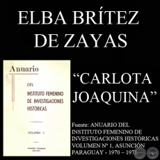 CARLOTA JOAQUINA - LAS AMBICIONES DE LA INFANTA (ELBA BRÍTEZ DE ZAYAS)