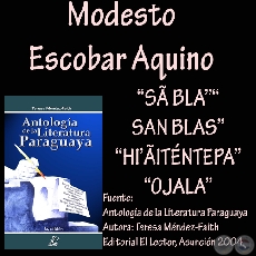 SÃ BLA (SAN BLAS) y HI’ÃITÉNTEPA (OJALA) - Poesías de MODESTO ESCOBAR AQUINO