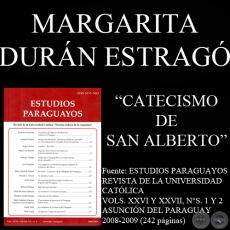 CATECISMO DE SAN ALBERTO (Ensayo de MARGARITA DURÁN ESTRAGÓ)