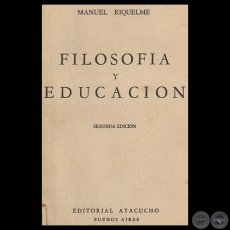 FILOSOFA Y EDUCACIN, 1956 - Por MANUEL RIQUELME