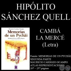 CAMBÁ LA MERCÉ - Letra: HIPÓLITO SÁNCHEZ QUELL - Música: MAURICIO CARDOZO OCAMPO