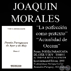 LA PERFECCION COMO PRETEXTO y poesías de Joaquín Morales - Año 1995