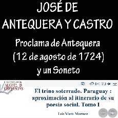 PROCLAMA y SONETO de JOSÉ DE ANTEQUERA Y CASTRO