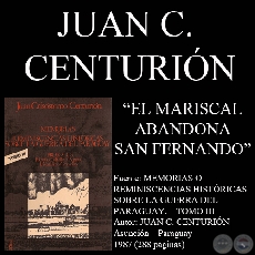 EL MARISCAL ABANDONA SAN FERNANDO (Autor: JUAN CRISÓSTOMO CENTURIÓN)