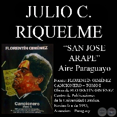 SAN JOSÉ ARAPE (Aire paraguayo, letra de JULIO C. RIQUELME)