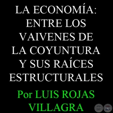 LA ECONOMÍA: ENTRE LOS VAIVENES DE LA COYUNTURA Y SUS RAÍCES ESTRUCTURALES - Por LUIS ROJAS VILLAGRA