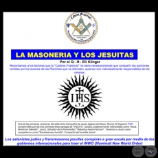 LA MASONERIA Y LOS JESUÍTAS - Por ELI KLINGER