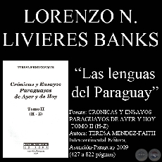 LAS LENGUAS DEL PARAGUAY - Ensayo de LORENZO NICOLÁS LIVIERES BANKS