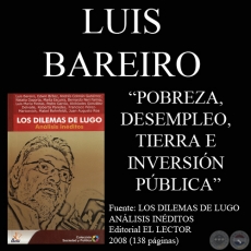 POBREZA, DESEMPLEO, TIERRA E INVERSIÓN PÚBLICA - LUIS BAREIRO - Año 2008