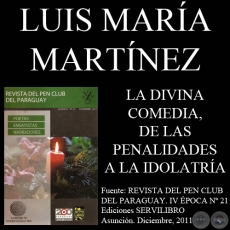 LA DIVINA COMEDIA, DE LAS PENALIDADES A LA IDOLATRÍA - Ensayo de LUIS MARÍA MARTÍNEZ