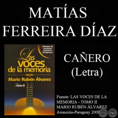 CAERO - Letra : MATAS FERREIRA DAZ - Msica: ULISES AYALA