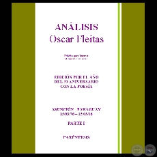 ANÁLISIS - PARÉNTESIS (Poemario de Oscar Fleitas Gómez)