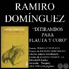 DITRAMBOS PARA FLAUTA Y CORO (Poesías de RAMIRO DOMÍNGUEZ, 1964)