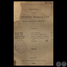 REVISTA DEL INSTITUTO PARAGUAYO - N° 46 - AÑO V, DICIEMBRE 1903 - Director: BELISARIO RIVAROLA