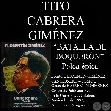 BATALLA DE BOQUERÓN (Polca épica, letra de TITO CABRERA GIMÉNEZ)