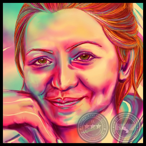 MI MADRE - Dibujo digital de LÍA AQUINO