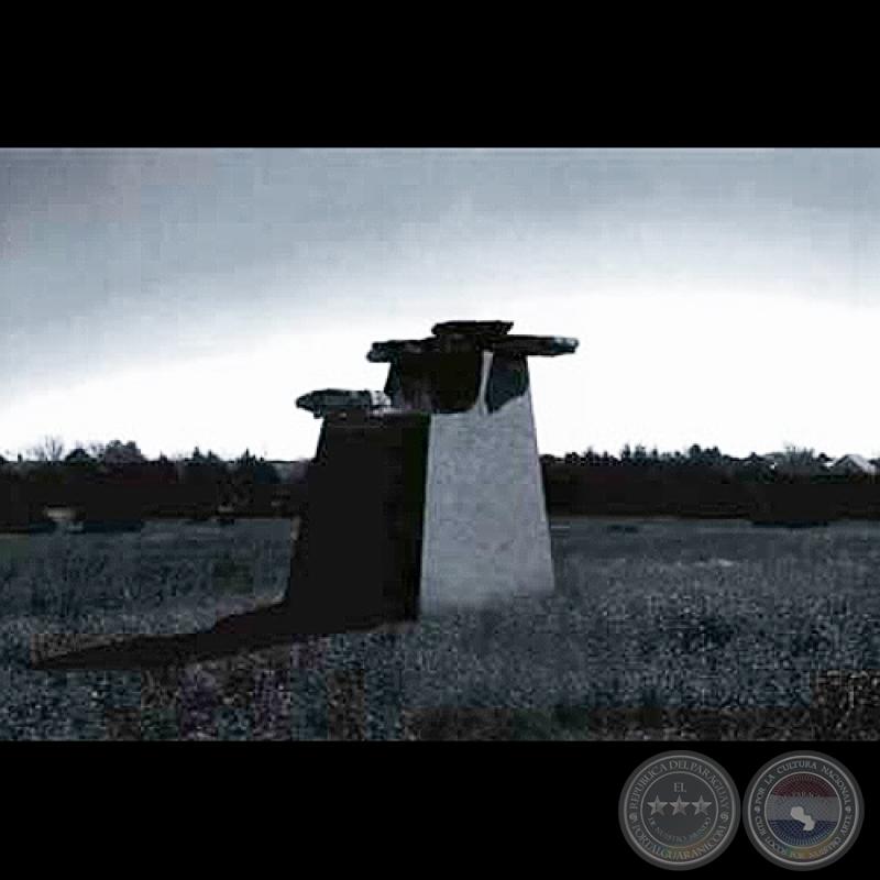 HOMENAJE A KANSAS, 1980 - Escultura de HERMANN GUGGIARI