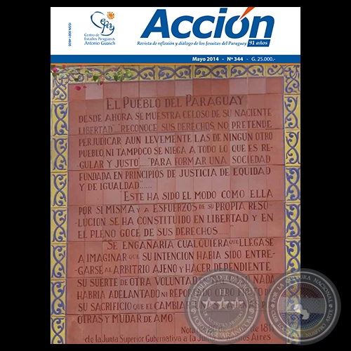 ACCIN N 344 - Revista de reflexin y dilogo de los Jesuitas del Paraguay
