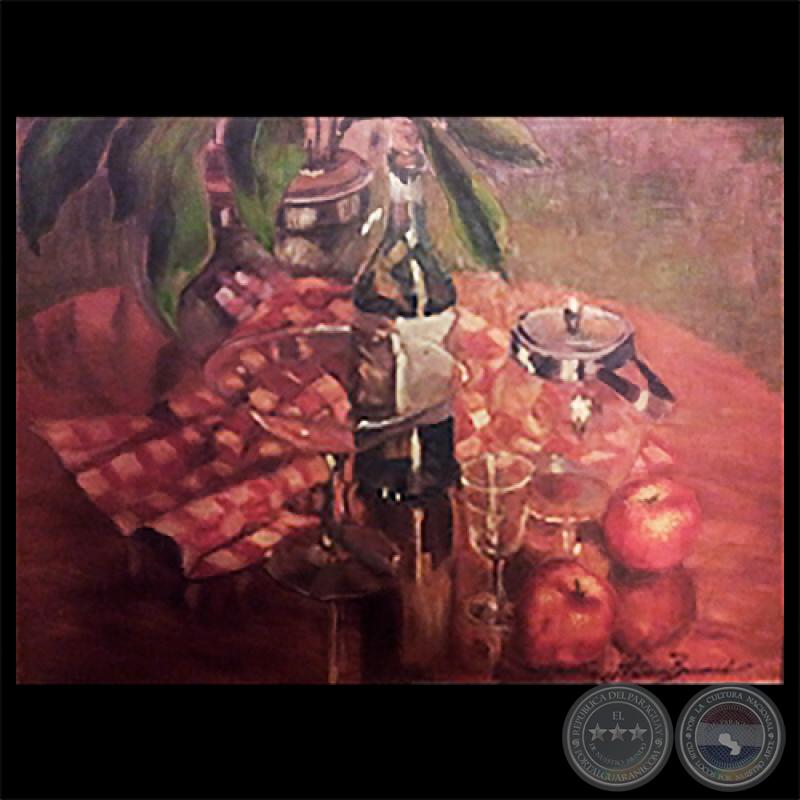 BODEGÓN - NATURALEZA MUERTA - Óleo de ALICIA BRAVARD