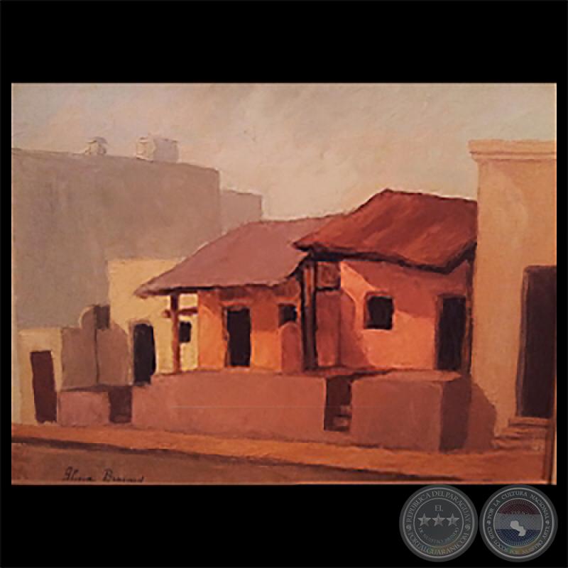 PAISAJE DE LA CIUDAD - Óleo de ALICIA BRAVARD