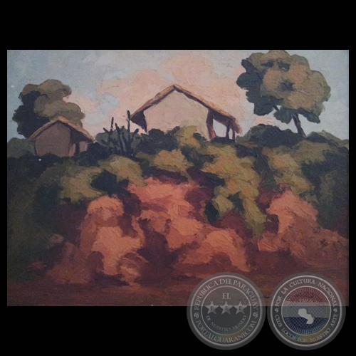 RANCHO CAMPESINO - Óleo de ALICIA BRAVARD