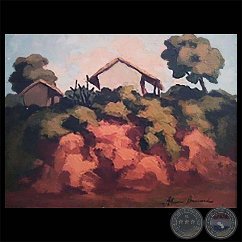 RANCHO CAMPESINO - Óleo de ALICIA BRAVARD
