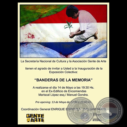 BANDERAS DE LA MEMORIA - ASOCIACIÓN GENTE DE ARTE - Obra de NANNINA GALLUPPI - Miércoles, 13 de Mayo de 2015