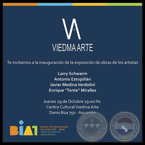 EXPOSICIÓN EN VIEDMA ARTE 2015 - BIENAL INTERNACIONAL DE ARTE DE ASUNCIÓN