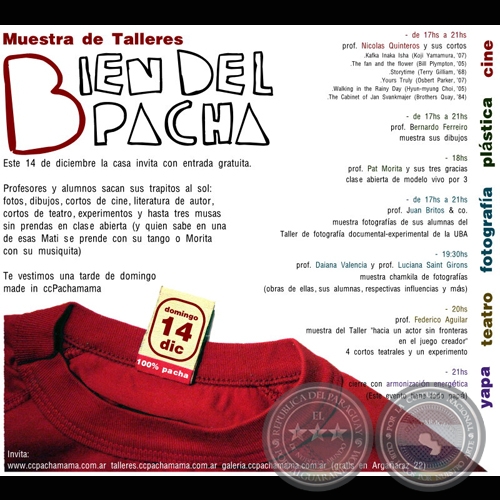 BIEN DEL PACHA (Muestra de Talleres) - 14 de diciembre del 2008