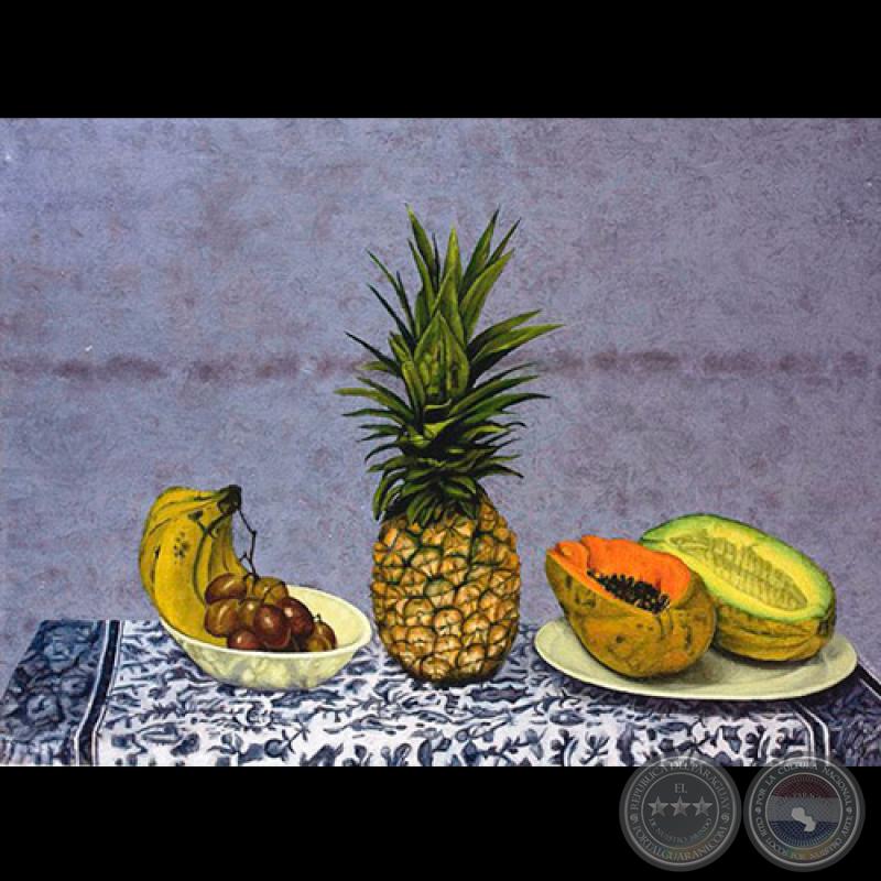 COMPOSICIÓN DE FRUTAS, 2007 - Óleo s/ tela de SILA ESTIGARRIBIA