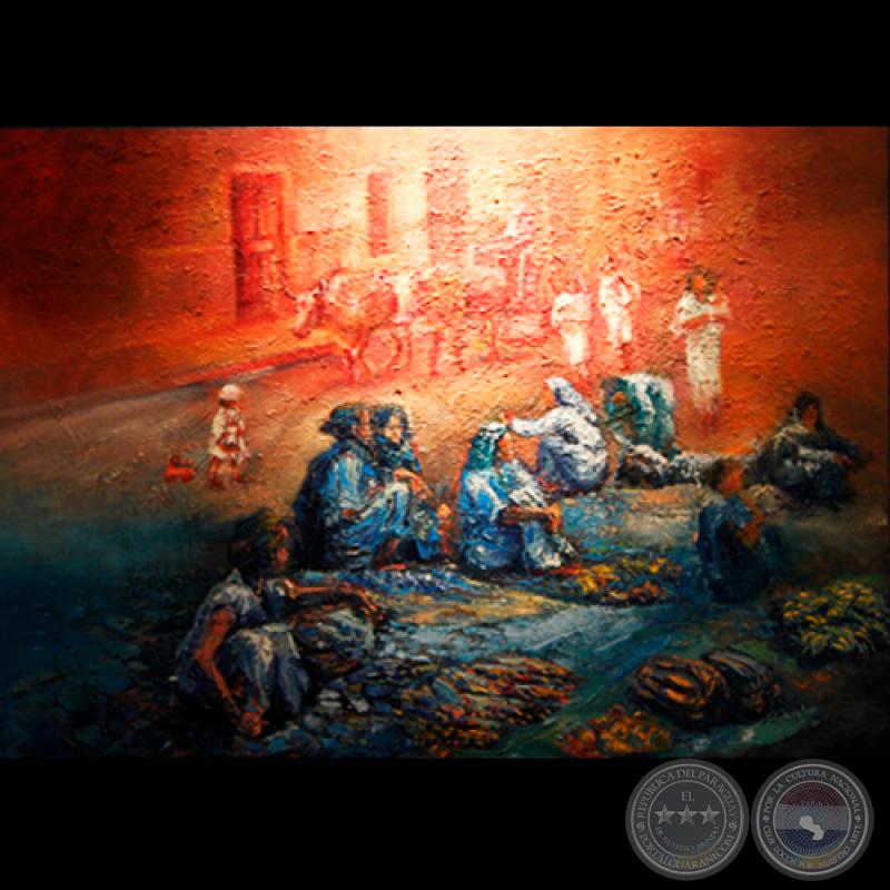 MERCADO GUAZÚ, 2011 - Óleo de CRISTINA CABAÑAS