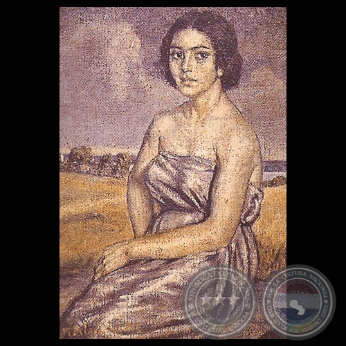 RETRATO DE MUJER - Óleo de MODESTO DELGADO RODAS