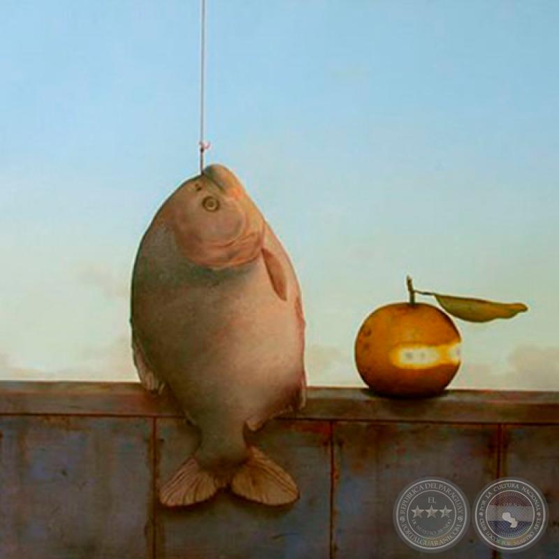 PIRAÑA, 2005 - Óleo sobre lienzo de SEBASTIÁN DÍAZ