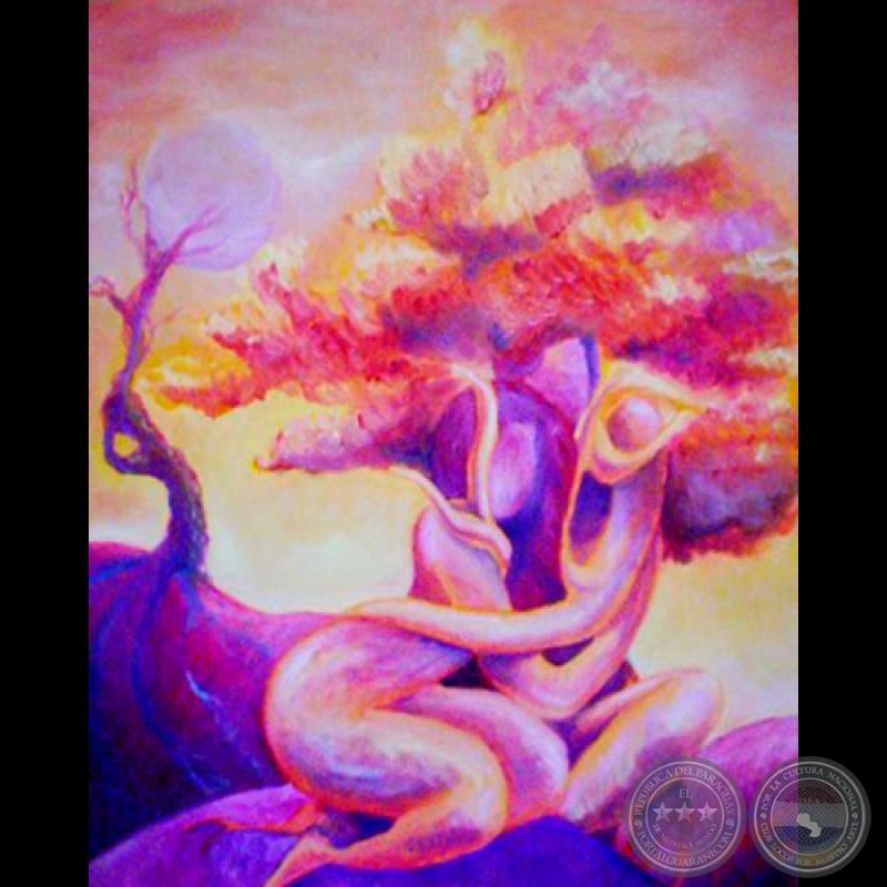 PAREJA, 2009 - Óleo de DIEGO BRÍTEZ