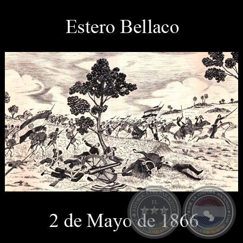 ESTERO BELLACO - 2 DE MAYO DE 1866 - Dibujo de WALTER BONIFAZI