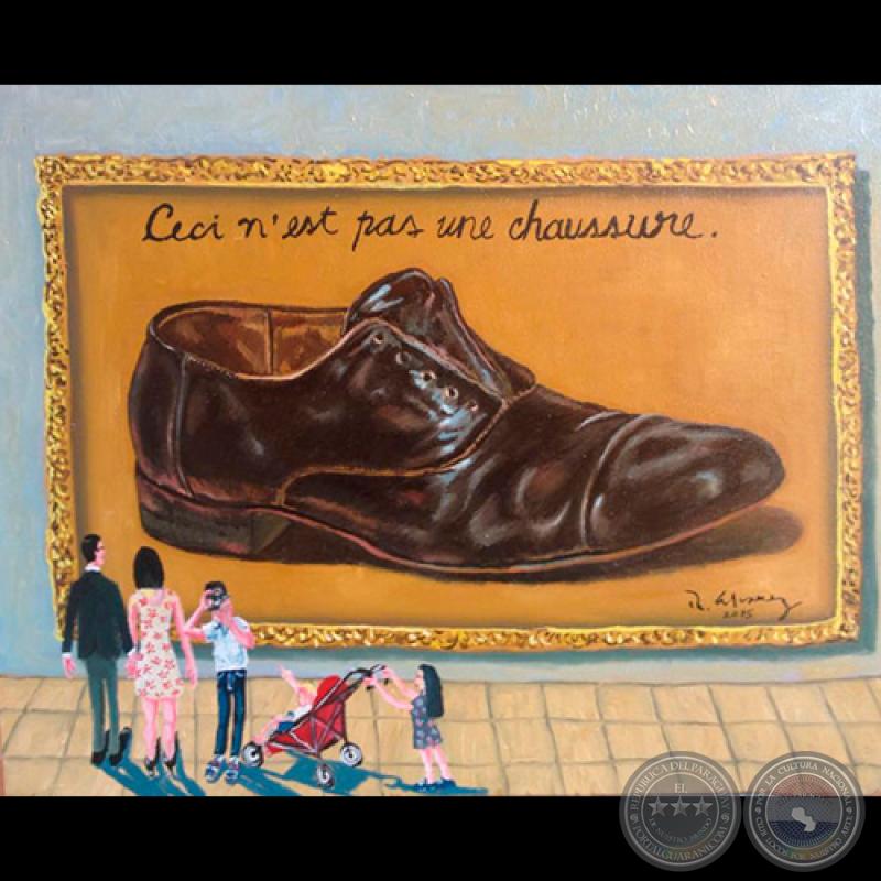 ESTO NO ES UN ZAPATO, 2015 - Óleo de RICARDO ÁLVAREZ