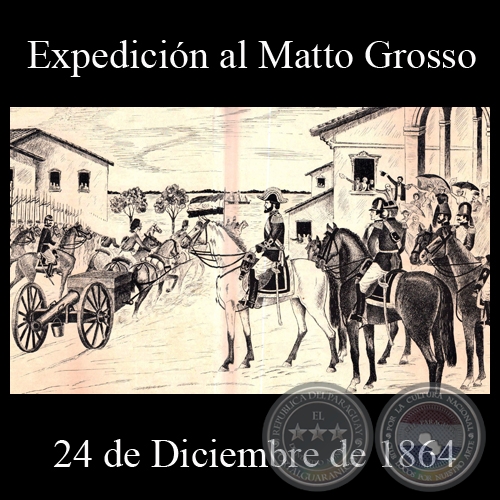EXPEDICIÓN AL MATTO GROSSO - 24 DE DICIEMBRE DE 1864 - Dibujo de WALTER BONIFAZI