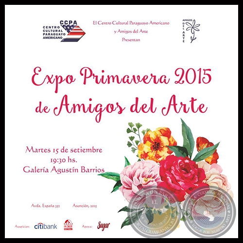 EXPO PRIMAVERA AMIGOS DEL ARTE - CCPA - Obras de GLORIA VALLE - Martes, 15 de septiembre de 2015