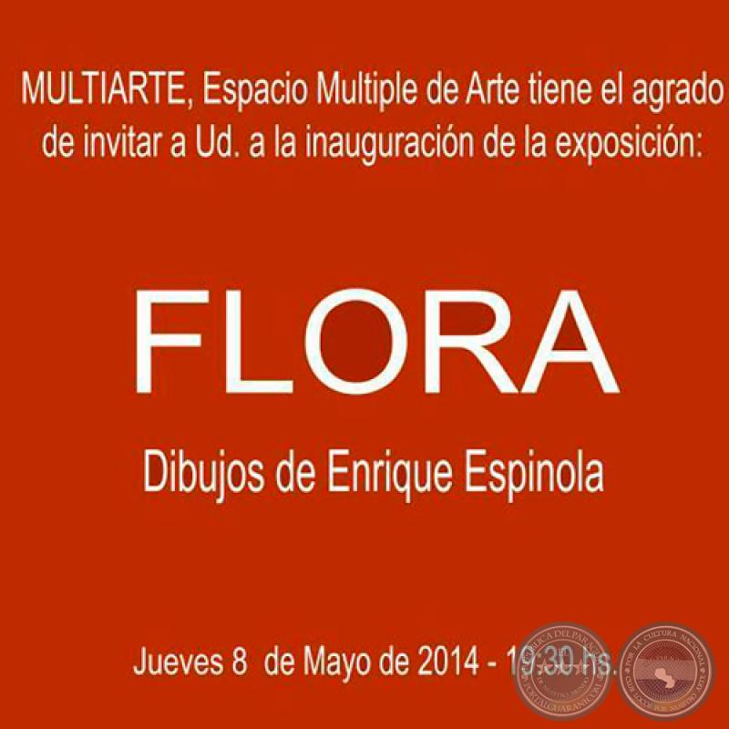 FLORA, 2014 - Dibujos de ENRIQUE ESPÍNOLA
