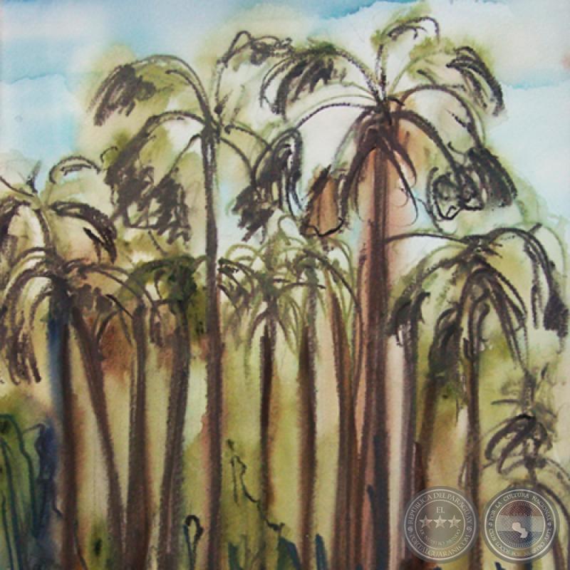 BAJO CHACO - Acuarela de FRED BRAUNER