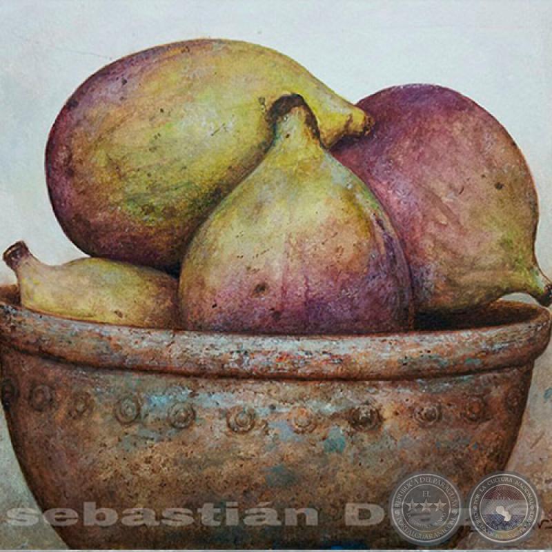 FRUTAS, 2014 - Óleo sobre tela de SEBASTIÁN DÍAZ