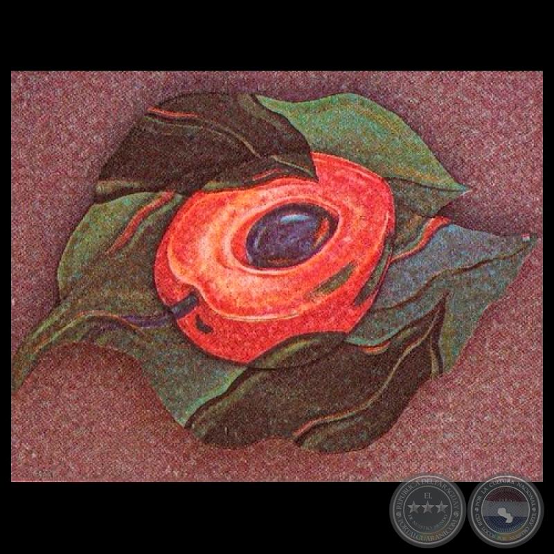 FRUTA, 1997 - Acrílico sobre madera de ALEJANDRA GARCÍA