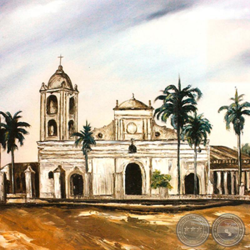 ANTIGUA IGLESIA DE CAACUPÉ - Óleo de GRISELDA ROSSI SCHUBERT