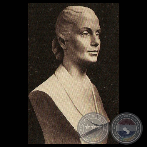 EVITA PERÓN. Circa 1948 - Modelado de HERMANN GUGGIARI